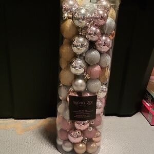 Rachel Zoe Metallic Ornament Collection - Gold, Silver, Pink